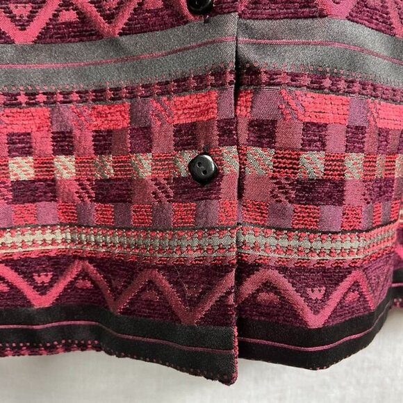 Coldwater Creek Multiprint Textured Blazer Womens 22W Plus Size Art To Wear - Picture 4 of 13